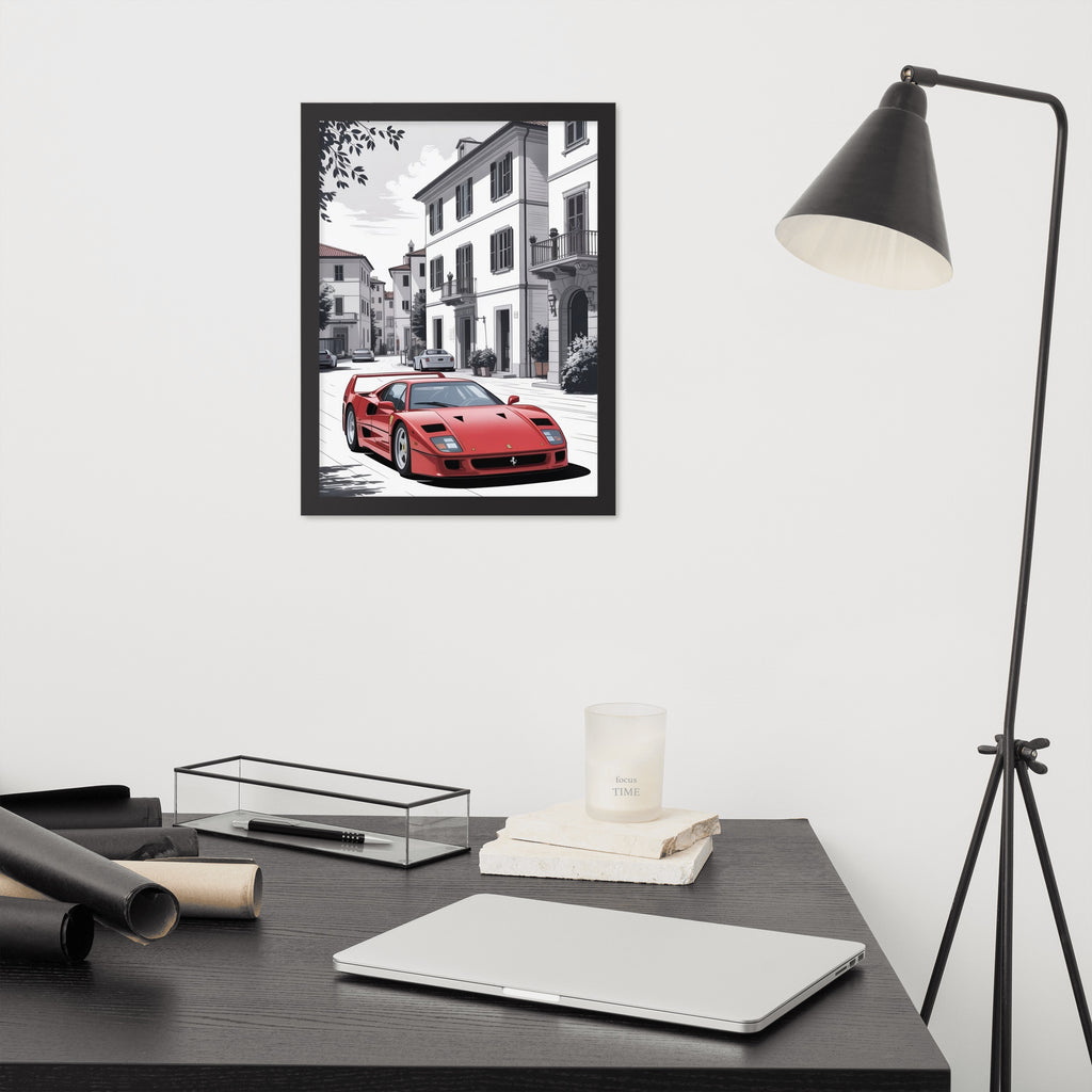 Gerahmtes Poster "Red Beauty"