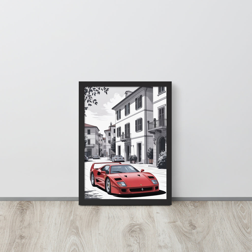 Gerahmtes Poster "Red Beauty"