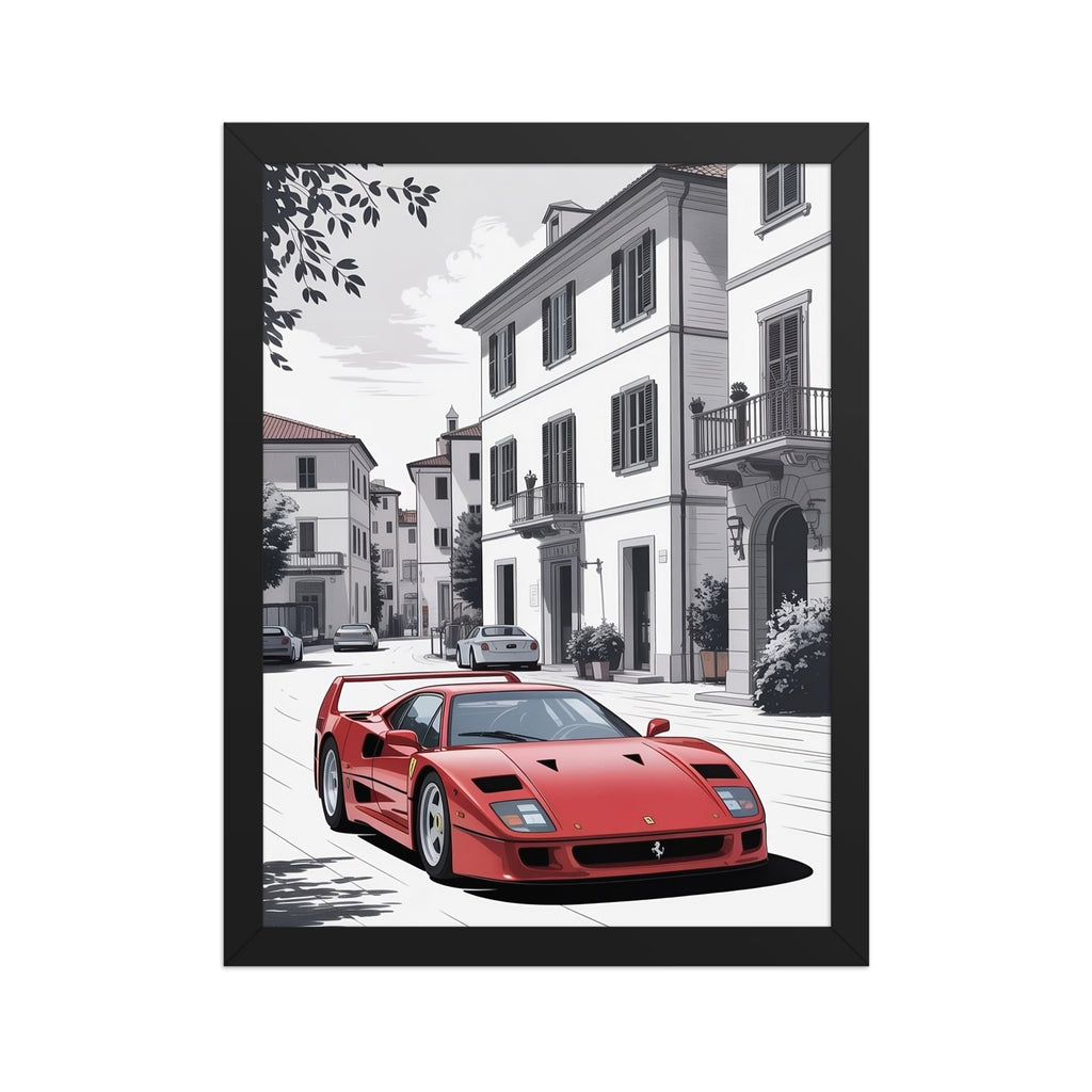 Gerahmtes Poster "Red Beauty"