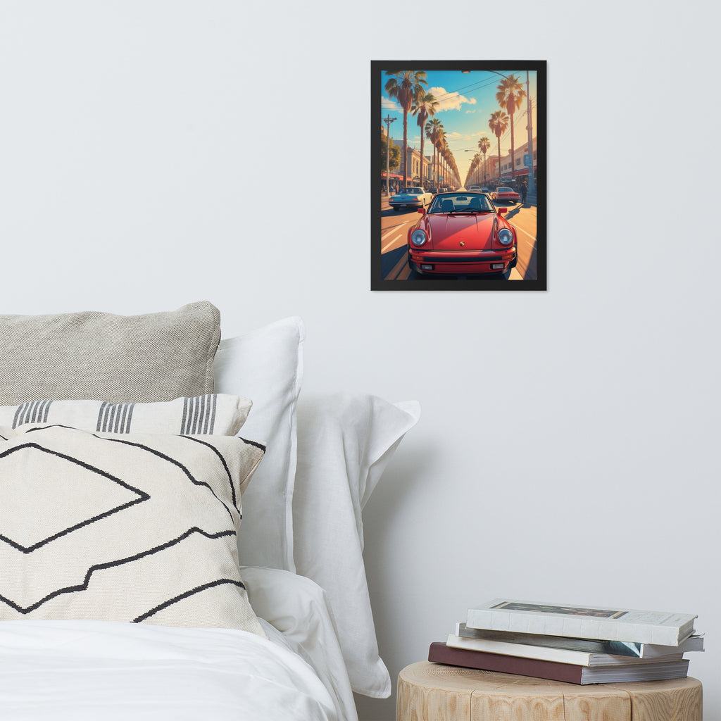 Gerahmtes Poster "California Drive"