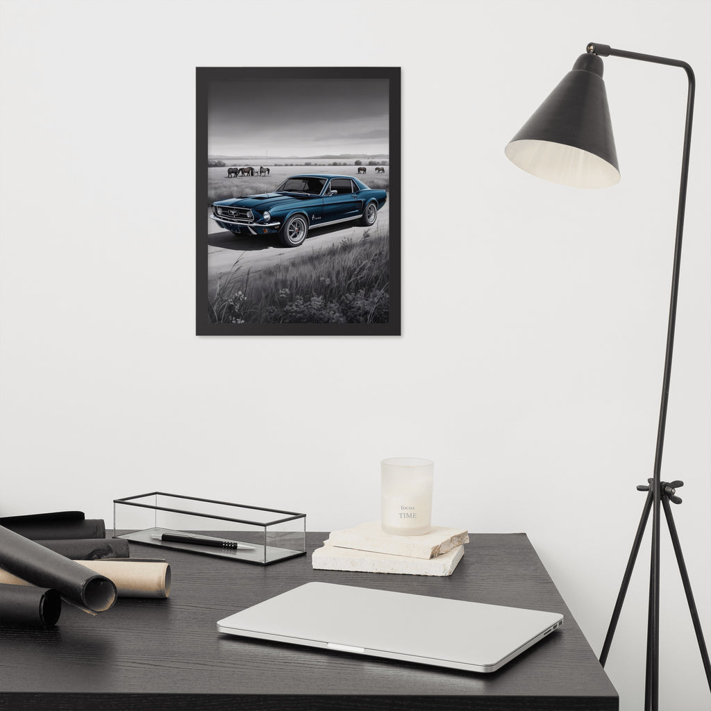 Gerahmtes Poster "Pony"