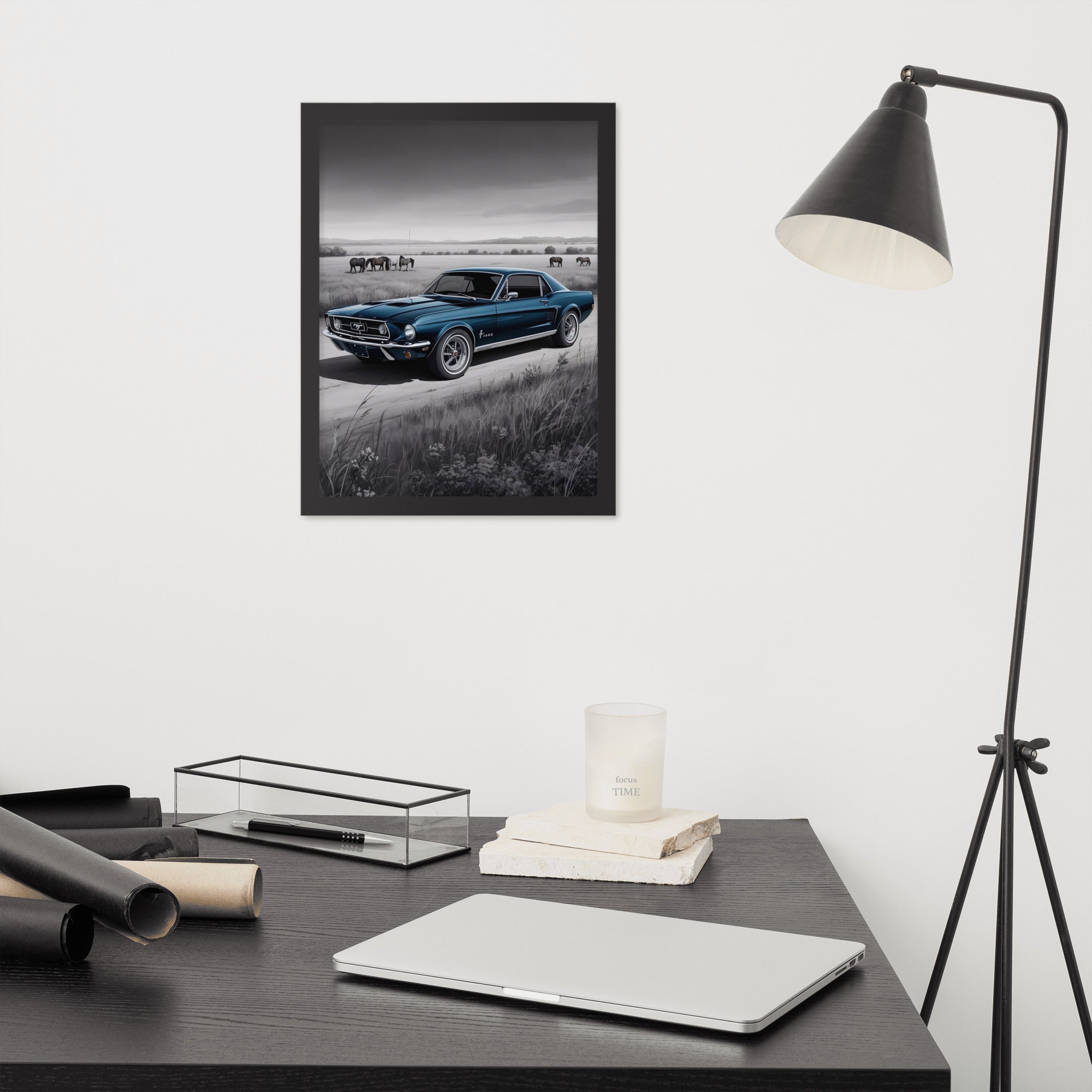 Gerahmtes Poster "Pony"