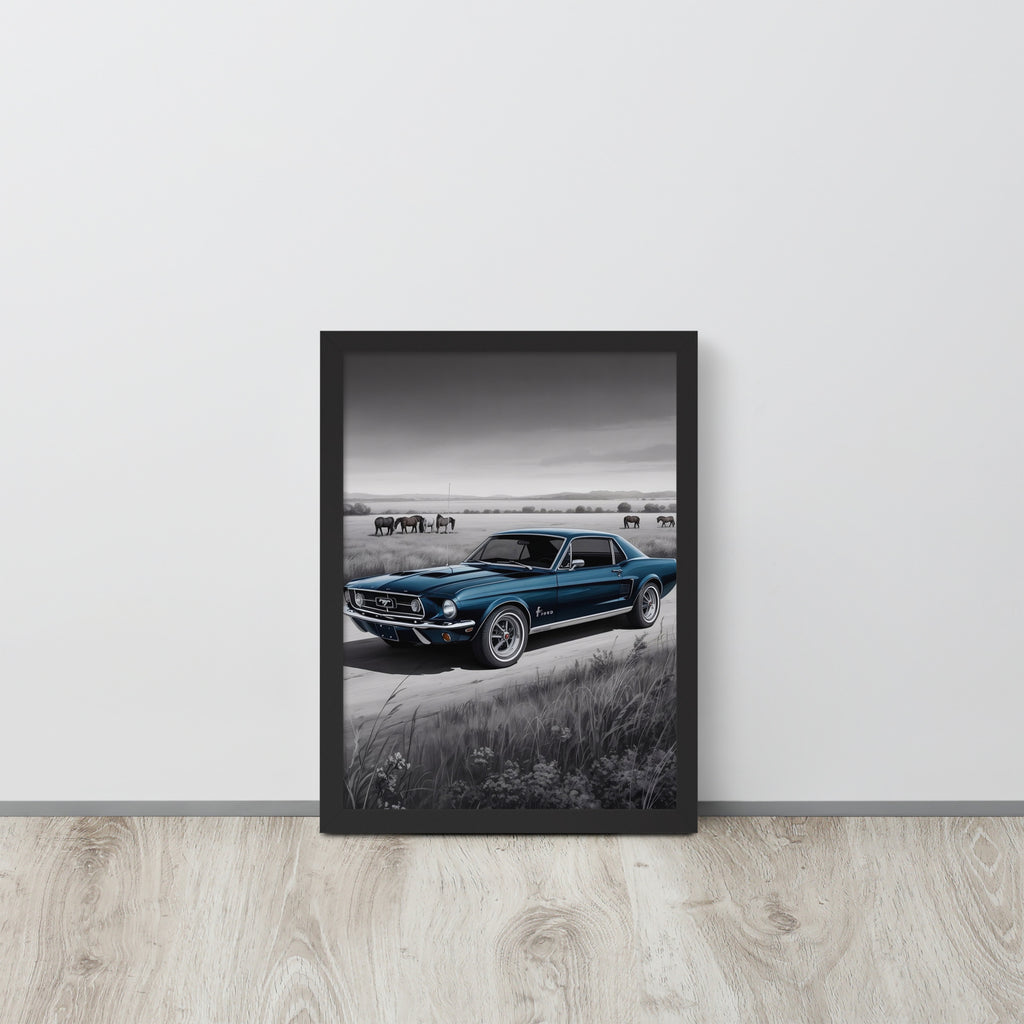 Gerahmtes Poster "Pony"