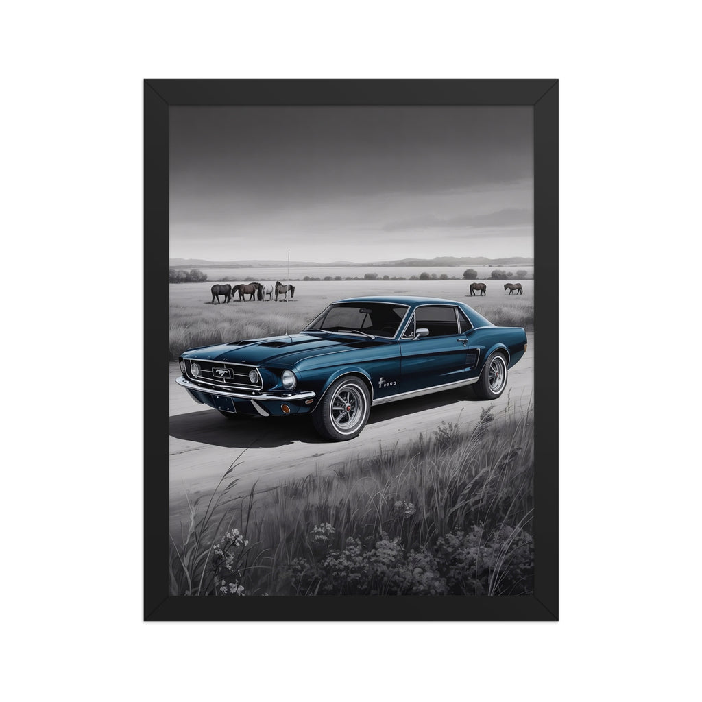 Gerahmtes Poster "Pony"