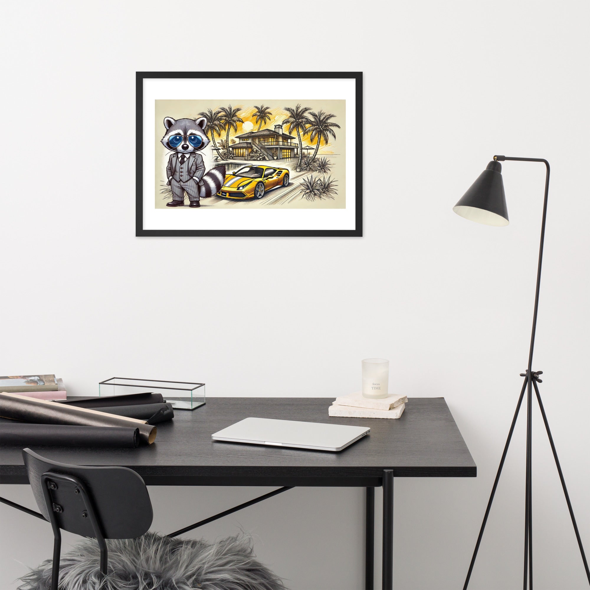 Framed poster "488 in summer"