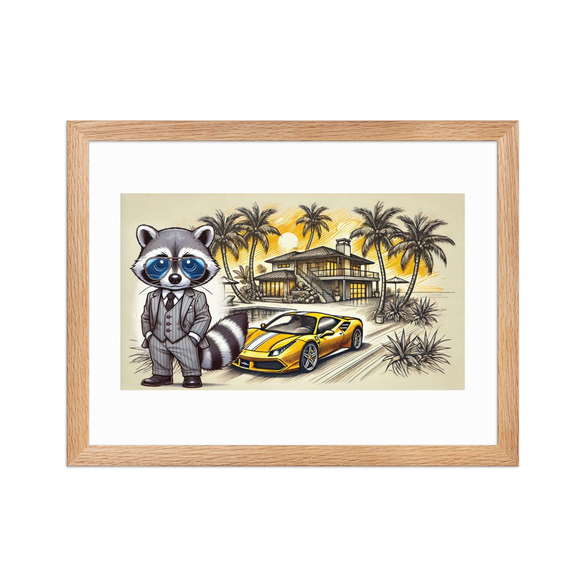 Framed poster "488 in summer"