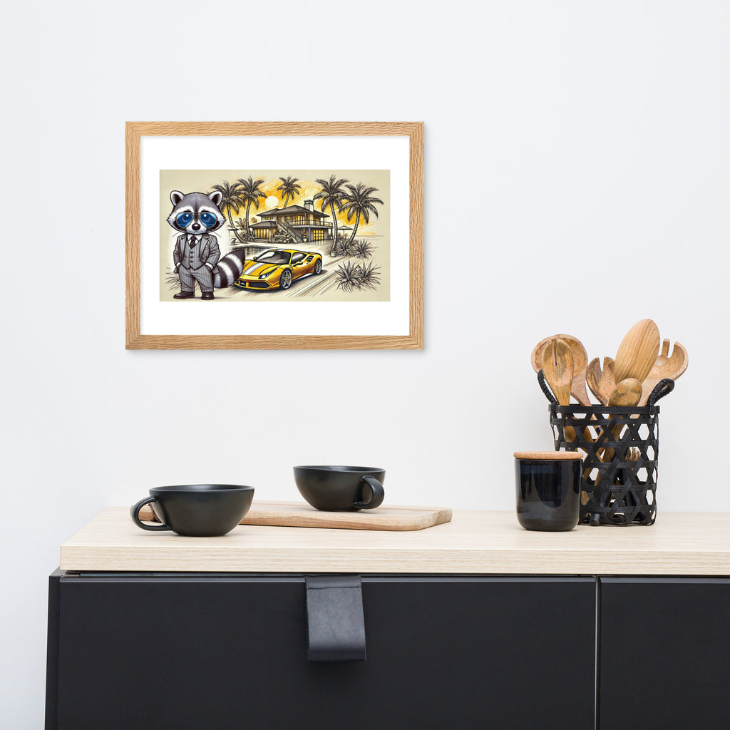 Framed poster "488 in summer"