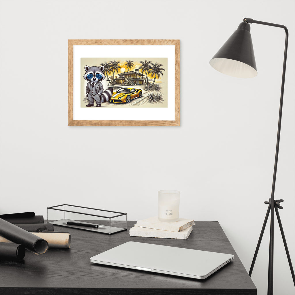 Framed poster "488 in summer"