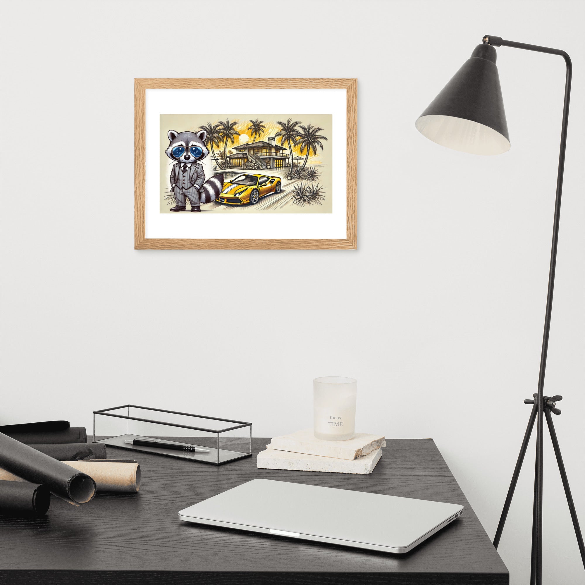 Framed poster "488 in summer"