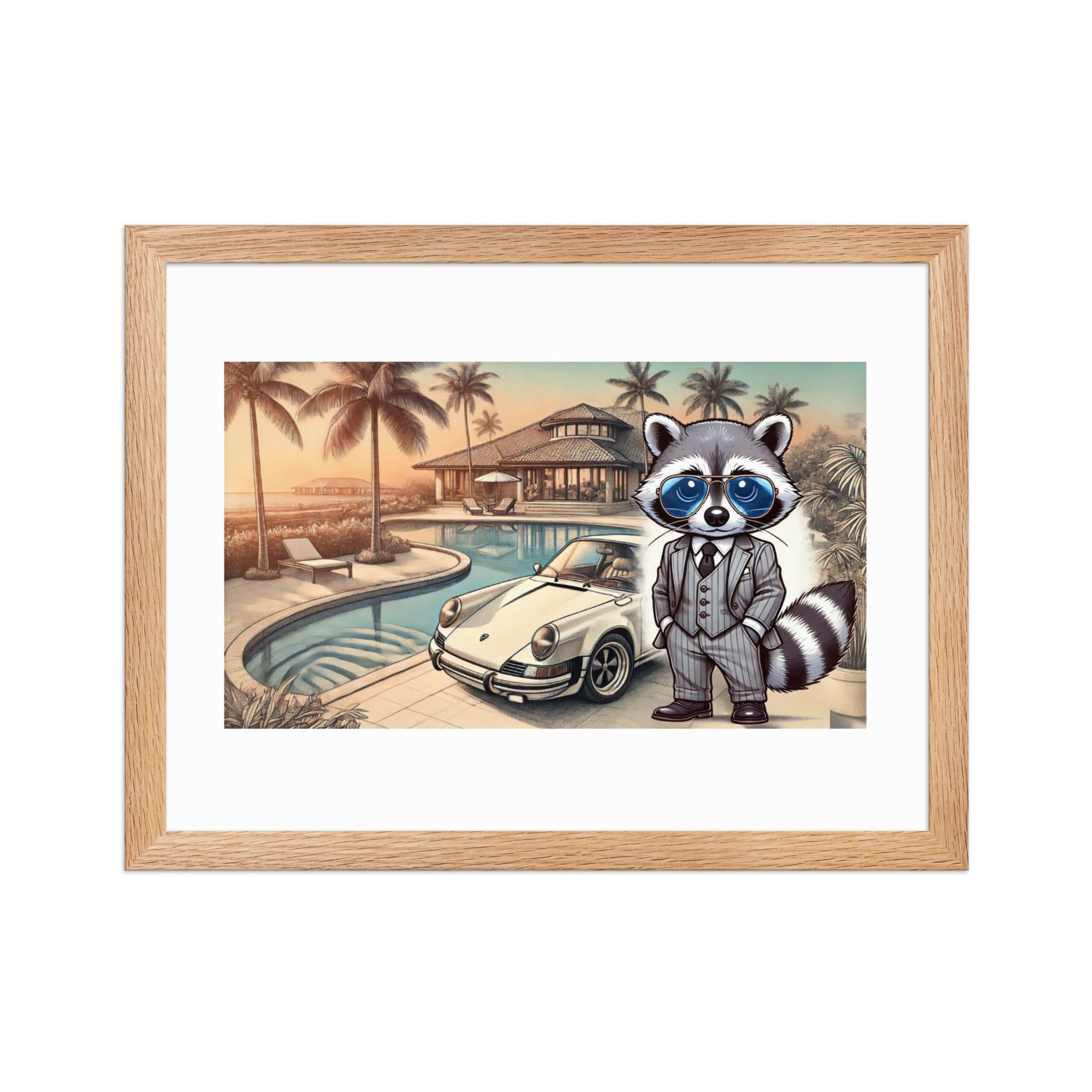 Framed poster "Carrera in summer"