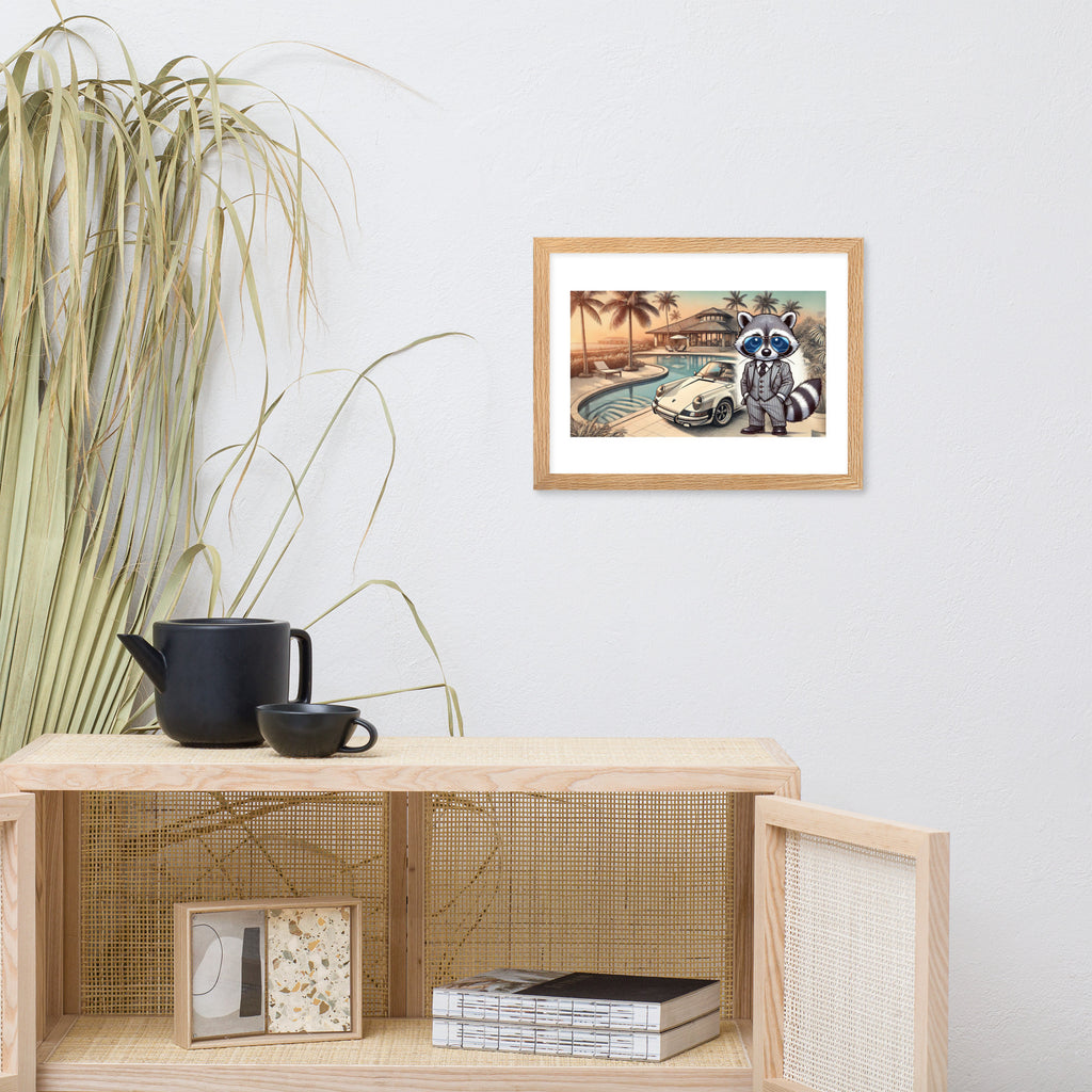 Framed poster "Carrera in summer"
