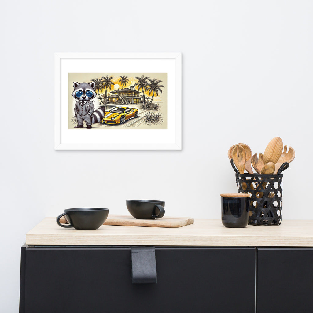 Framed poster "488 in summer"
