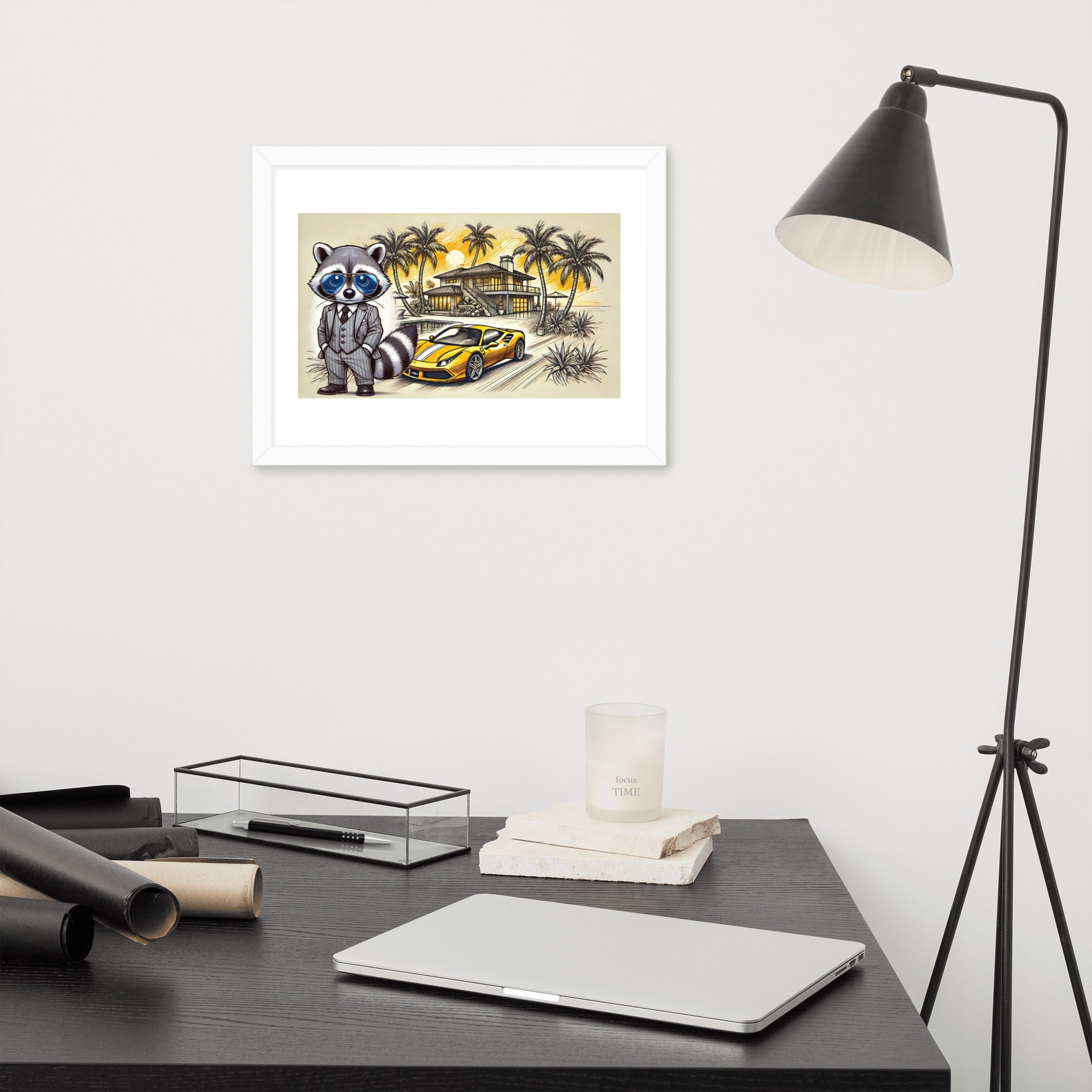 Framed poster "488 in summer"