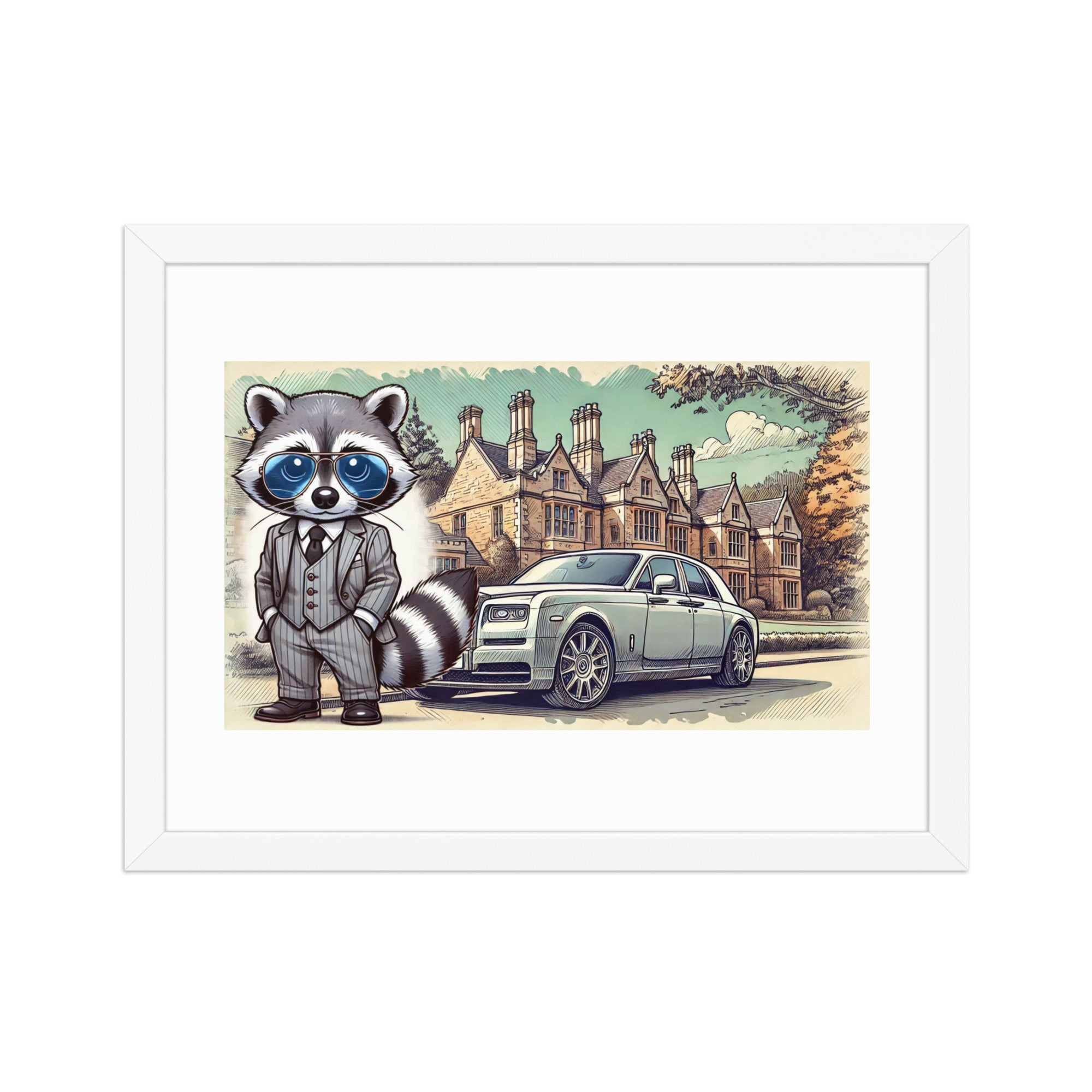 Framed poster "RR in summer"