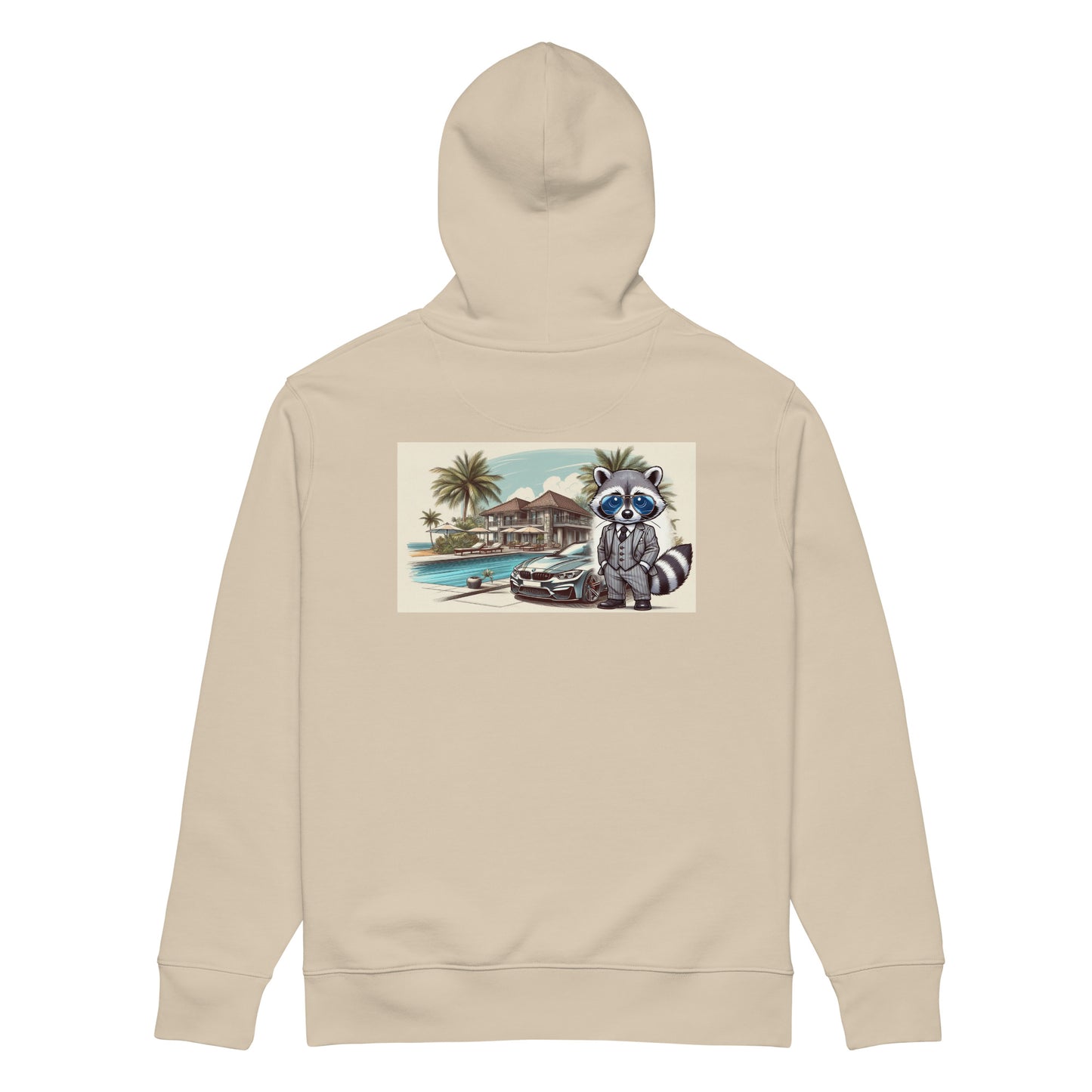 Organic Hoodie mit Backprint Classic "M4 in summer"