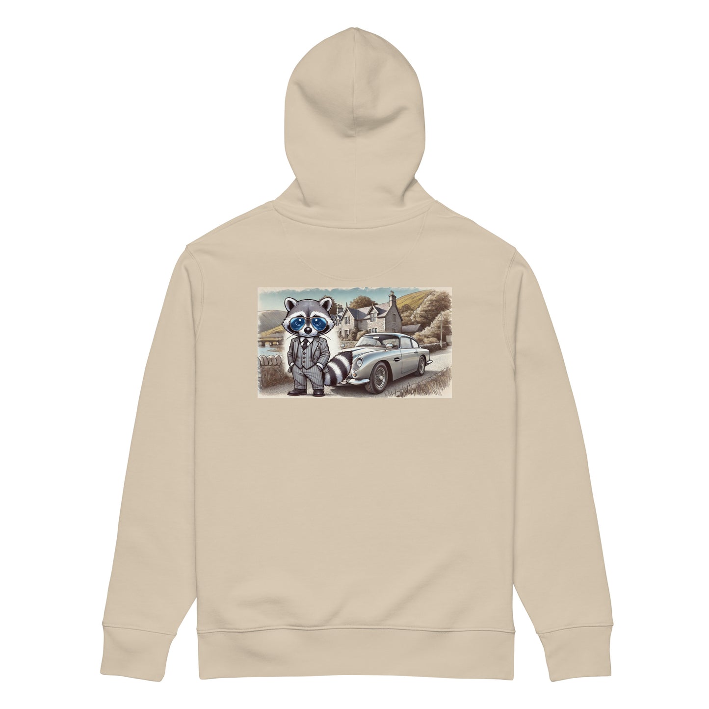 Organic Hoodie mit Backprint Classic Aston