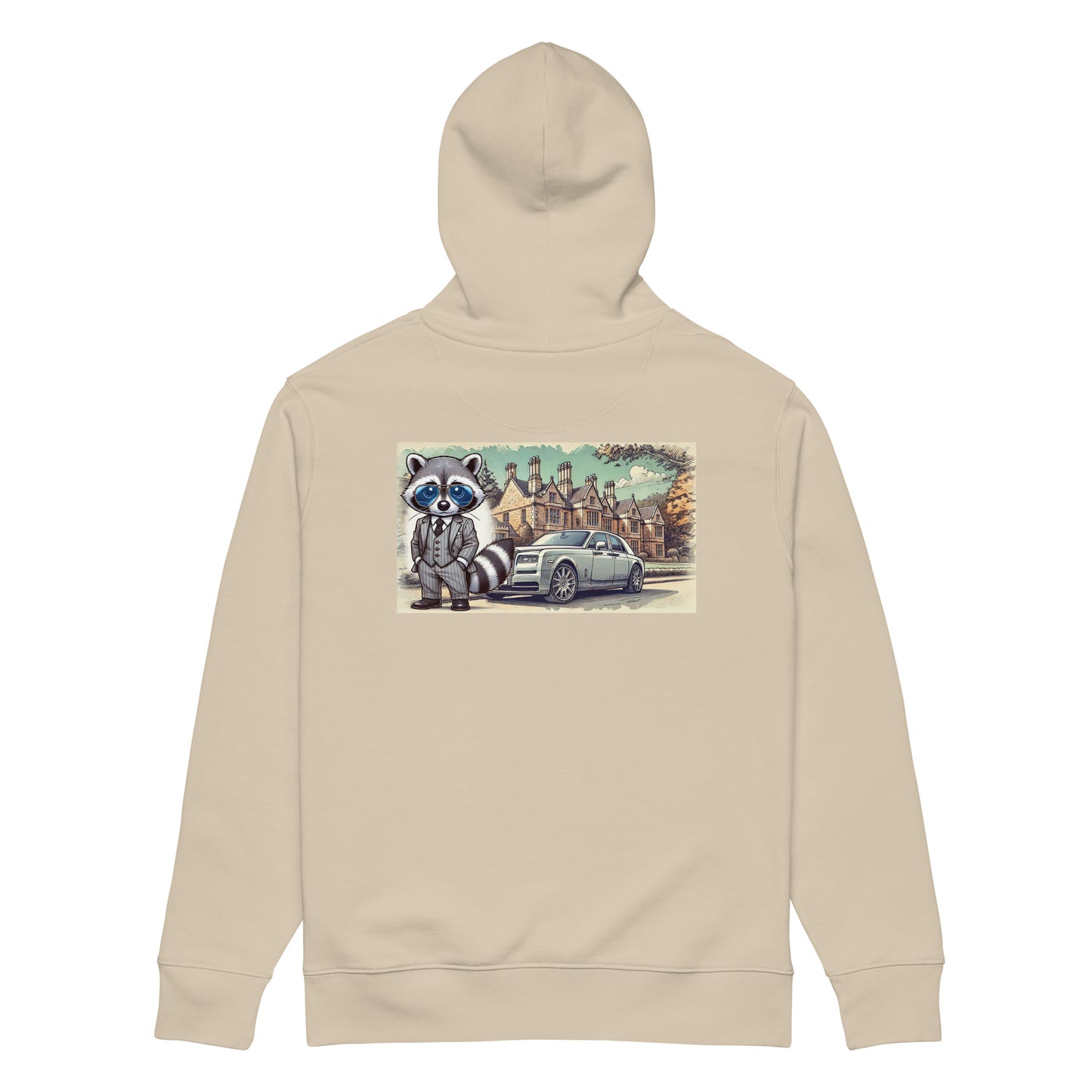 Organic Hoodie mit Backprint RR in Summer