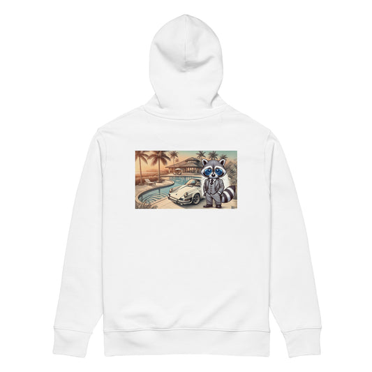 Organic Hoodie mit Backprint Carrera in Summer