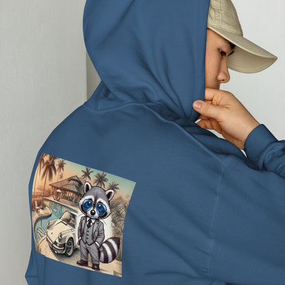 Kleur hoodie met print op de achterkant "Carrera in Summer"