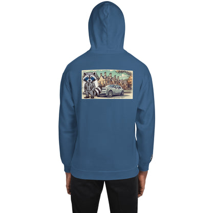 Hoodie color with backprint "RR in Summer"