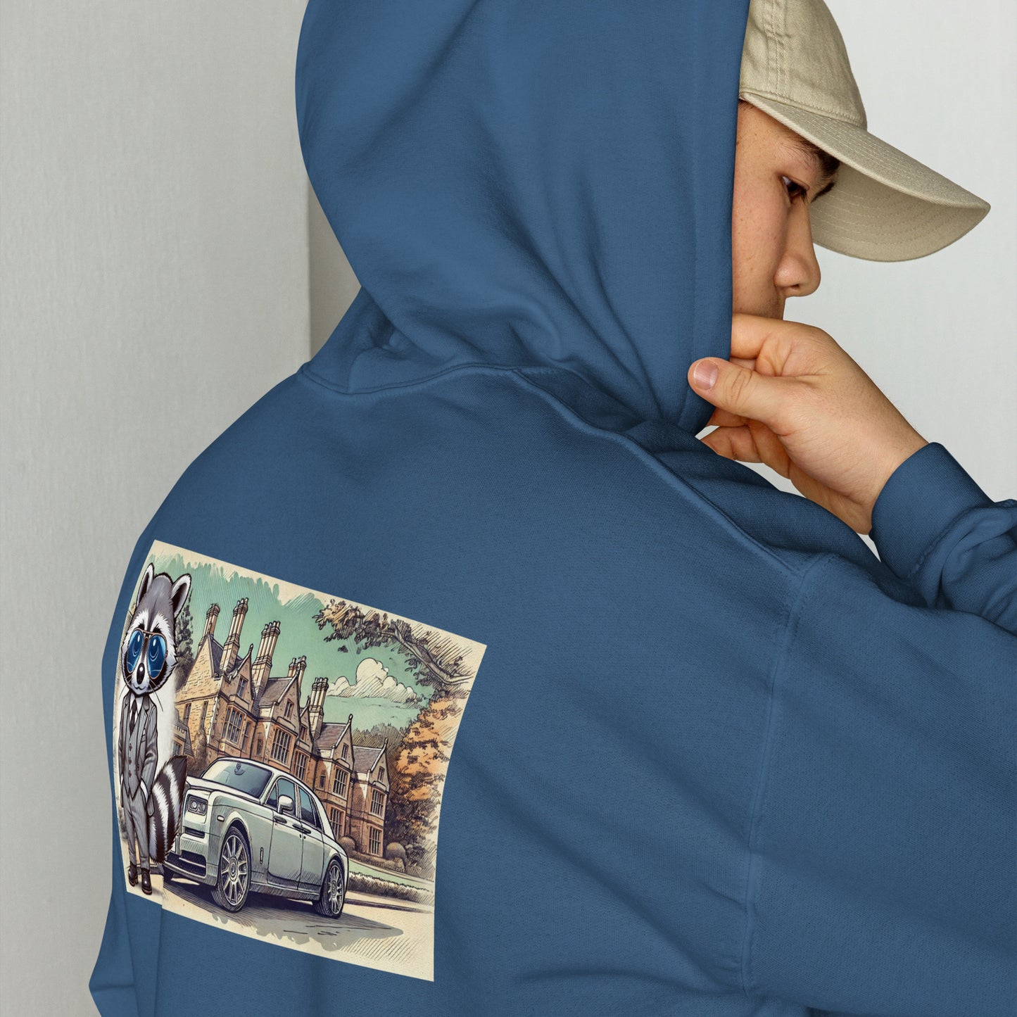 Hoodie colour mit Backprint "RR in Summer"