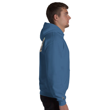 Kleur hoodie met print op de achterkant "Carrera in Summer"