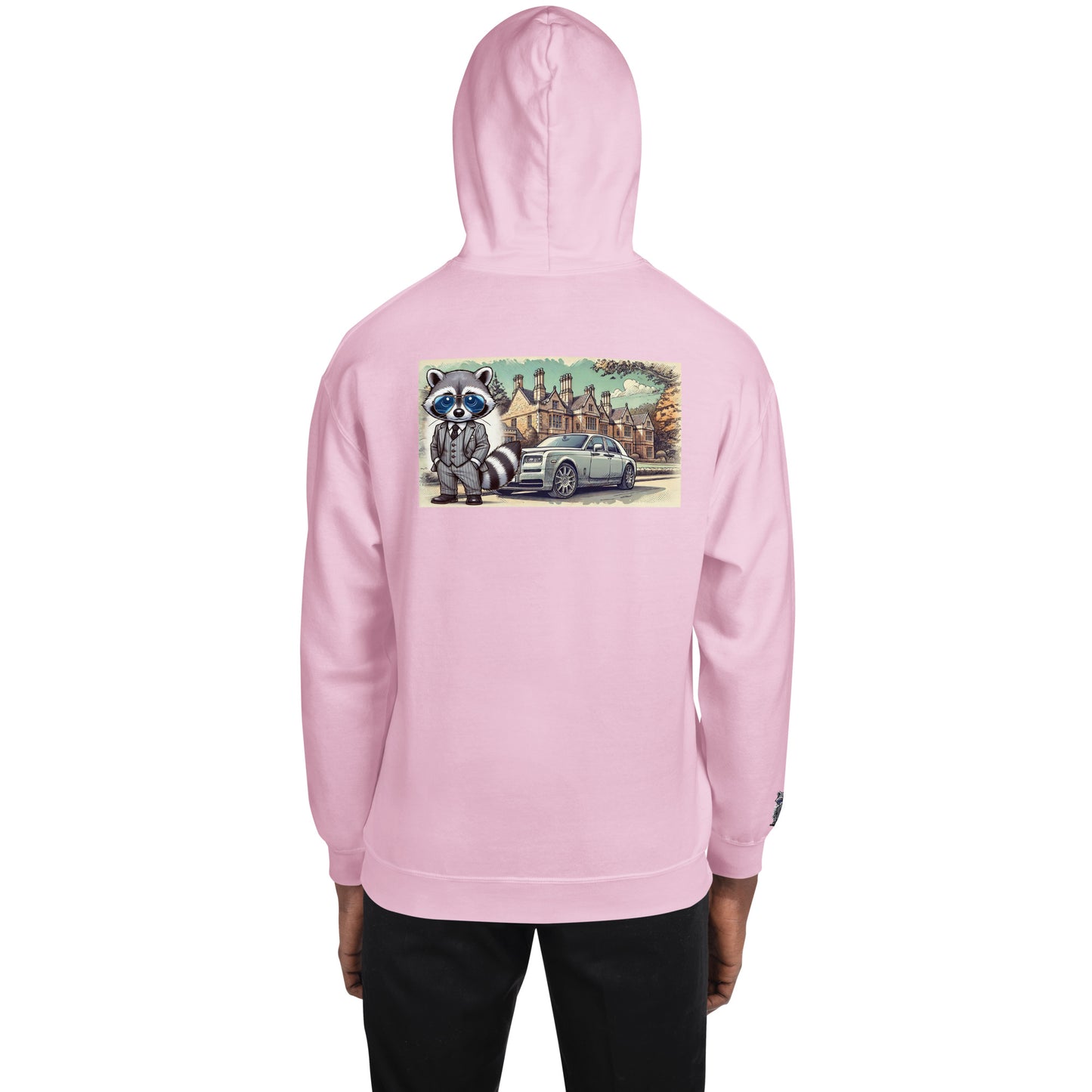 Hoodie color with backprint "RR in Summer"