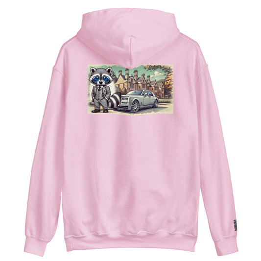 Kleur hoodie met print op de achterkant "RR in Summer"