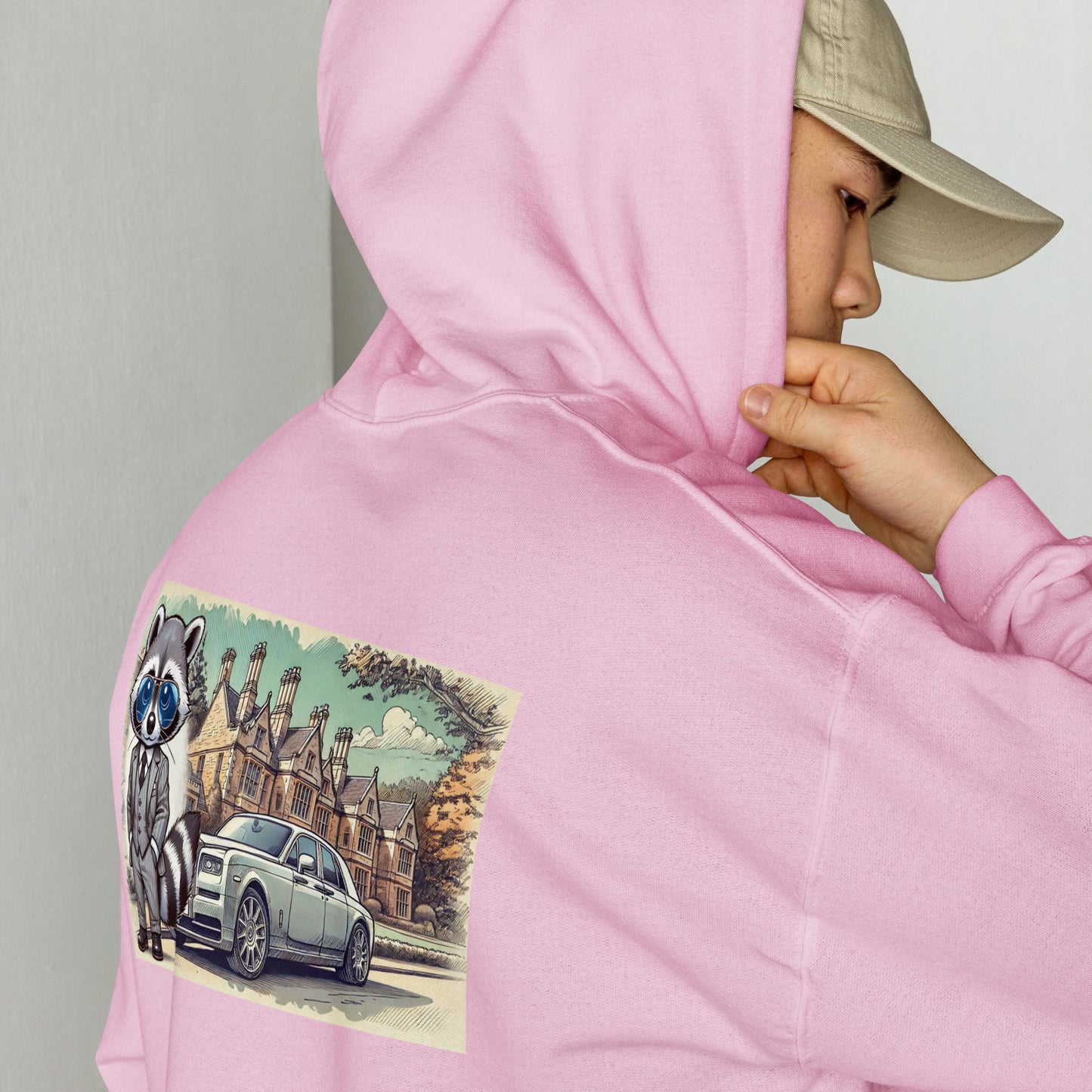 Hoodie colour mit Backprint "RR in Summer"