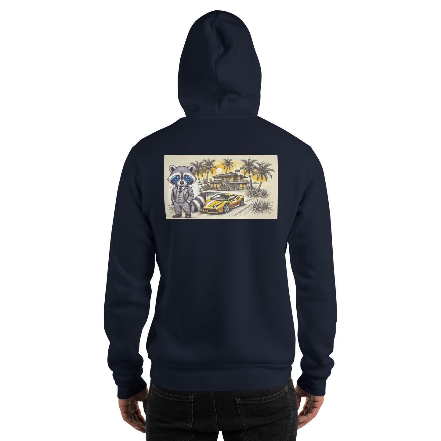 Hoodie colour mit Backprint "488 in Summer"