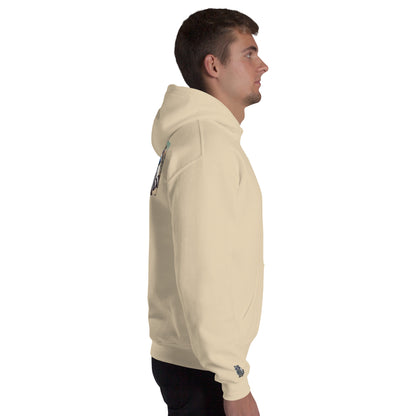 Hoodie colour mit Backprint "Carrera in Summer"