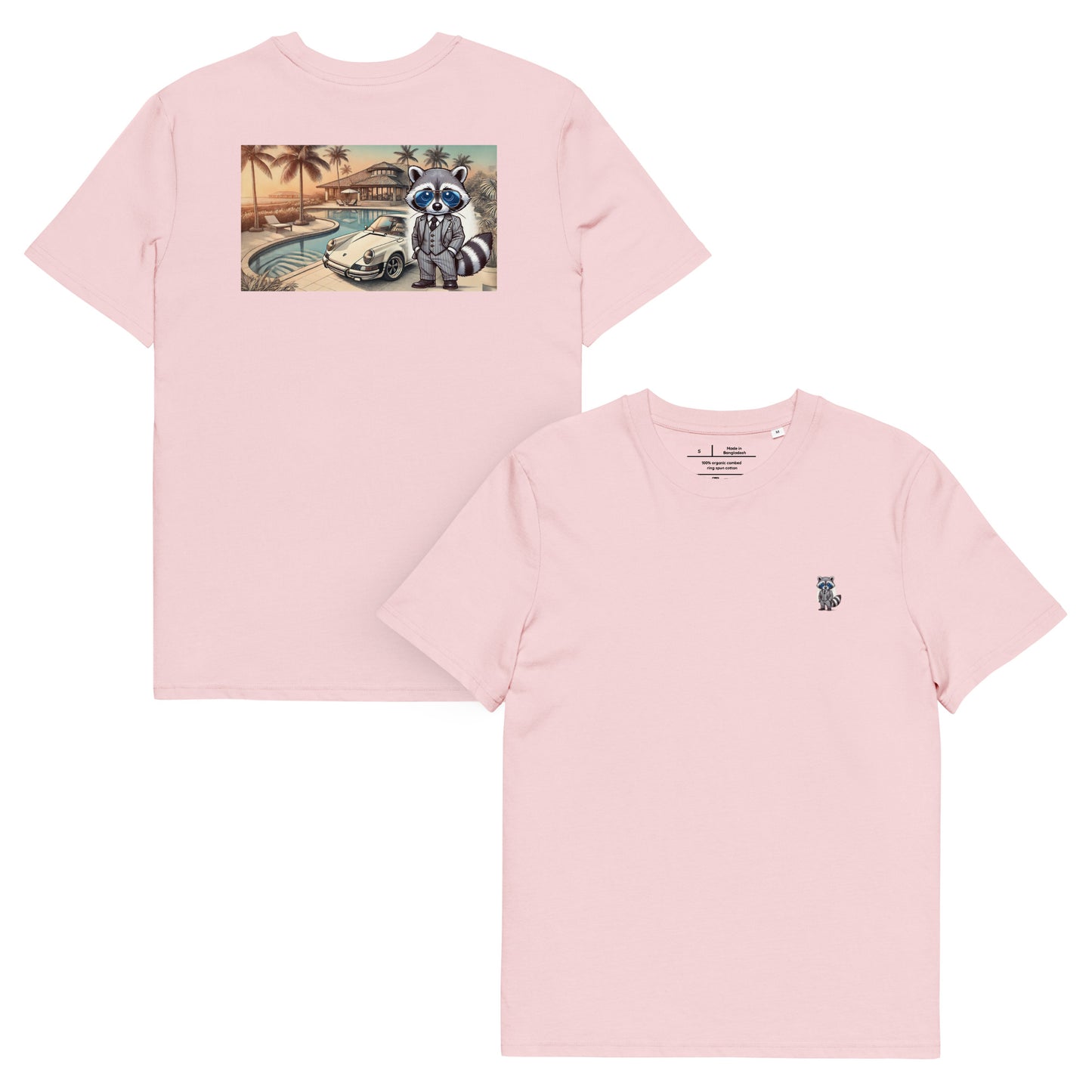 Organic T-Shirt Colour mit Backprint "Carrera in Summer"