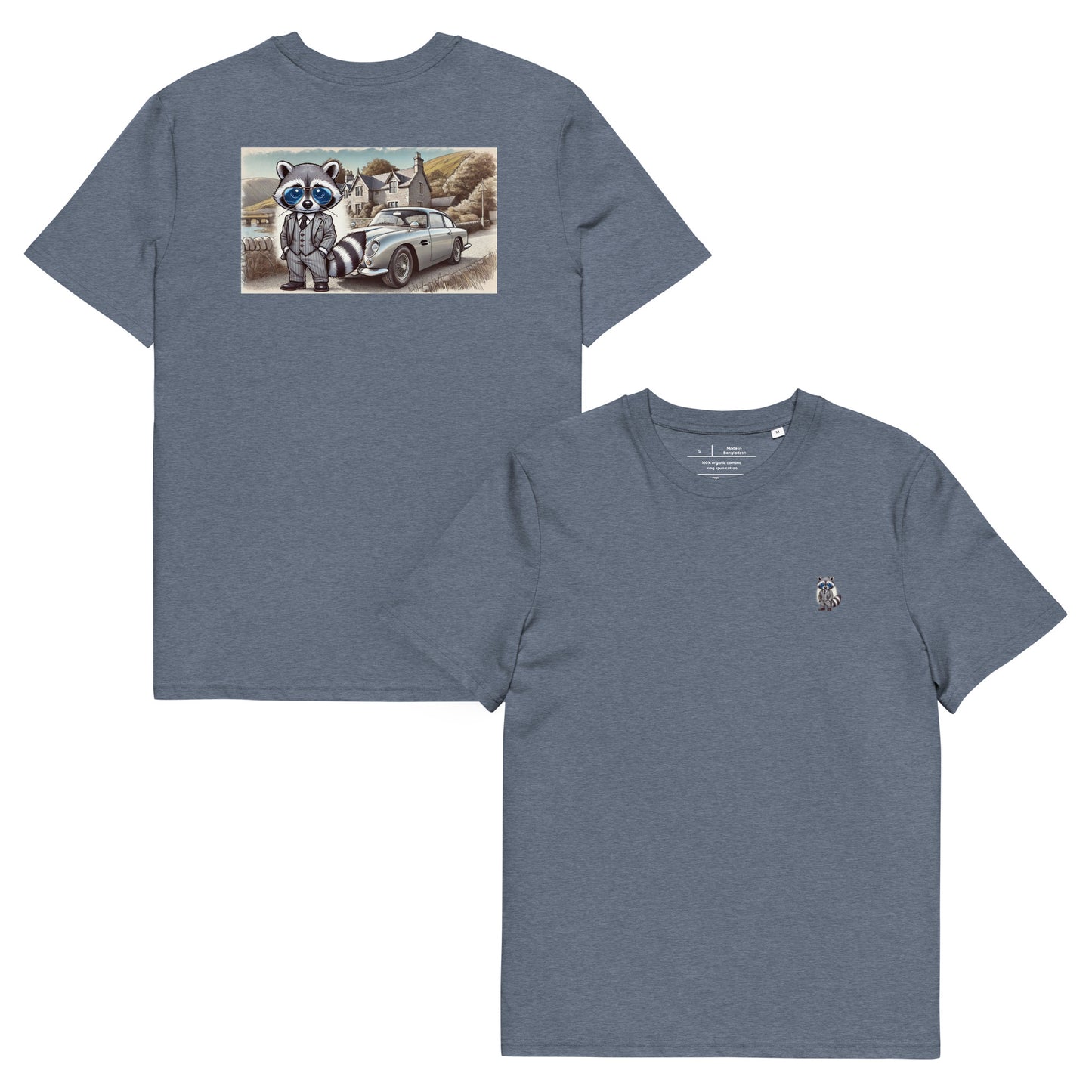 Organic T-Shirt Colour mit Backprint "Classic Aston"