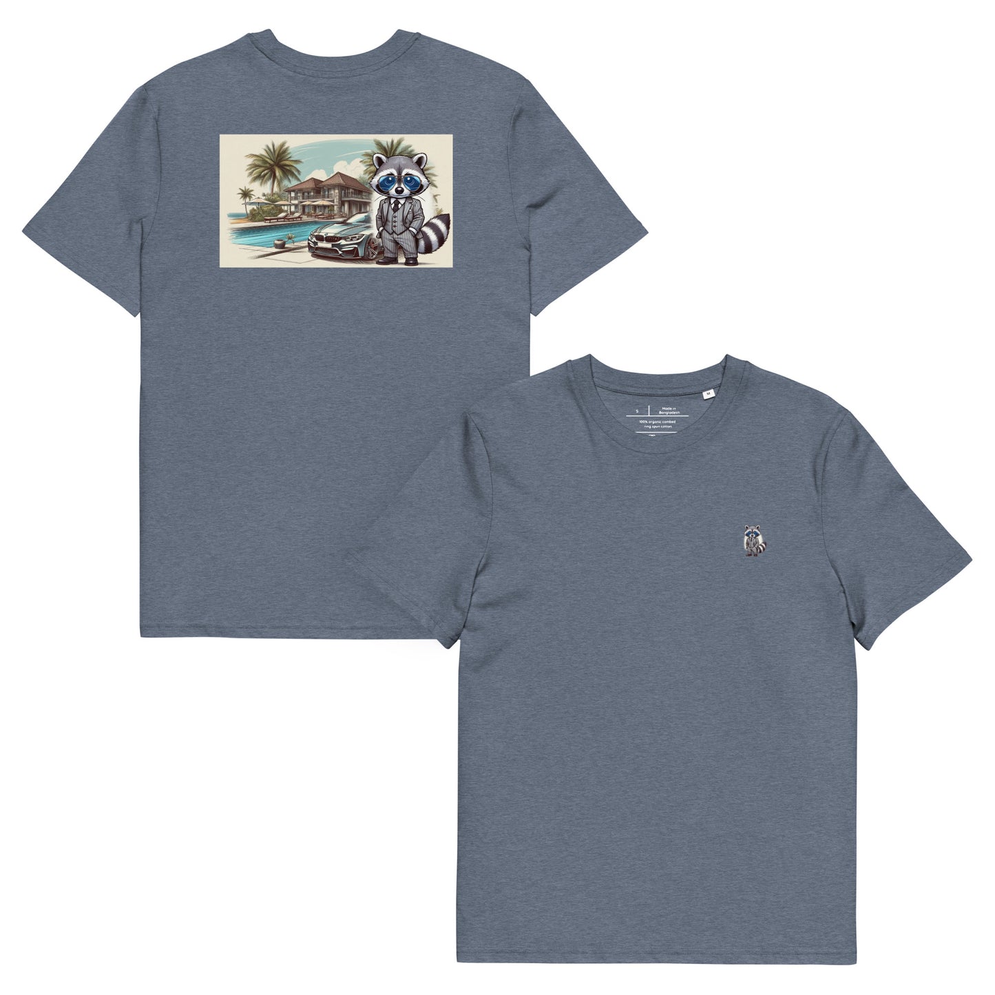 Organic T-Shirt Colour mit Backprint "M4 in summer"