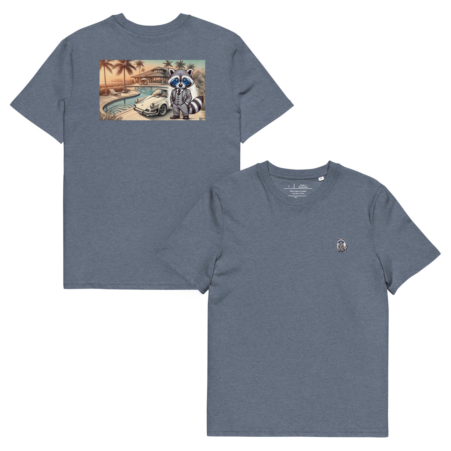 Organic T-Shirt Colour mit Backprint "Carrera in Summer"