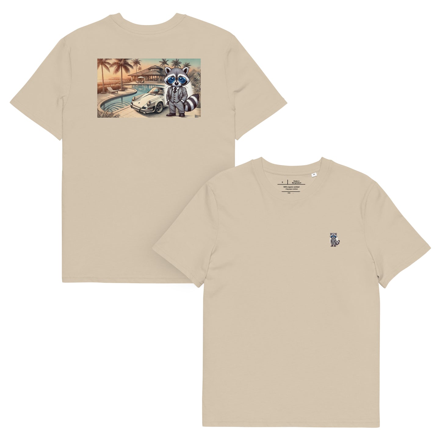 Organic T-Shirt Colour mit Backprint "Carrera in Summer"
