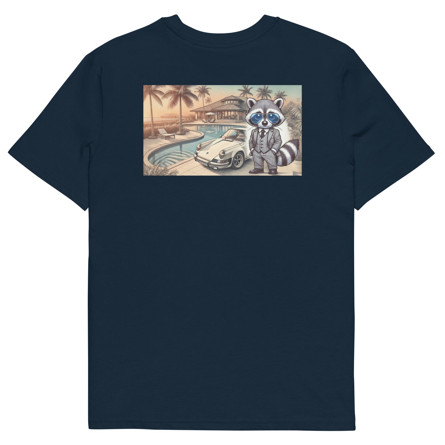 Organic T-Shirt Colour mit Backprint "Carrera in Summer"