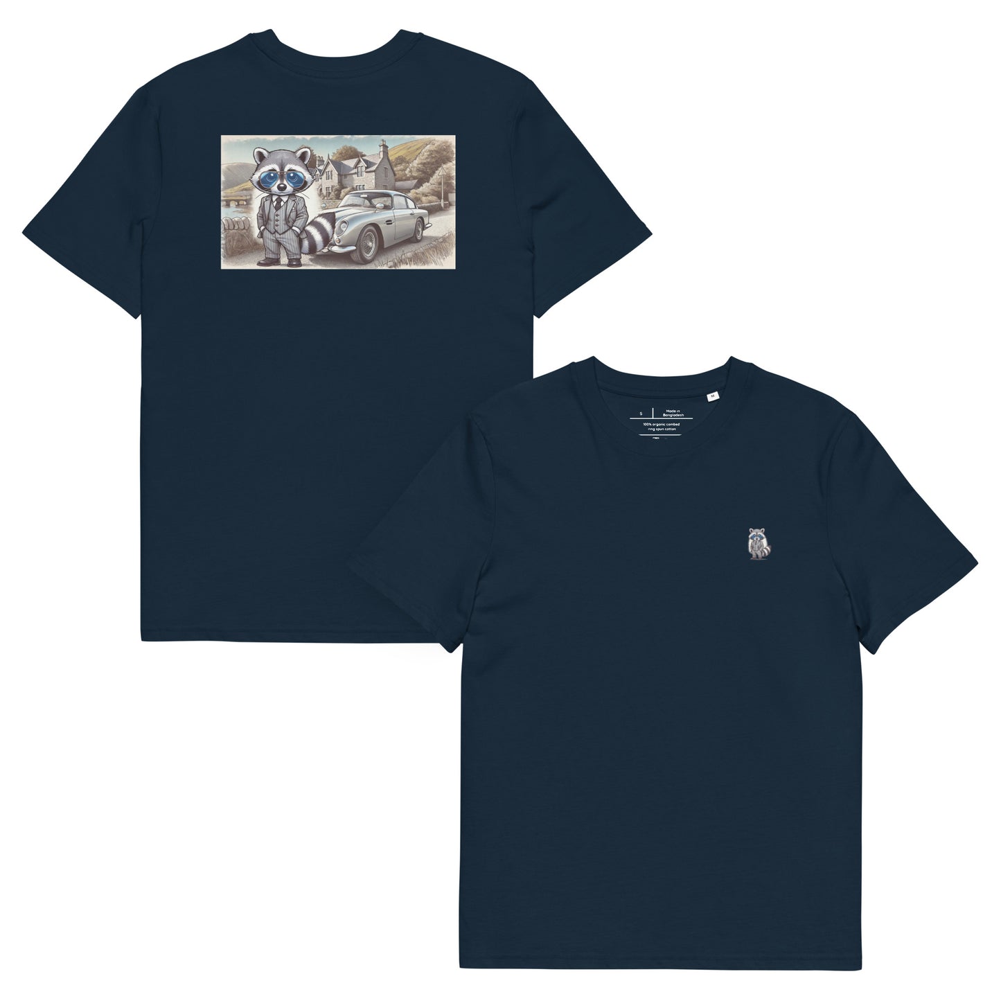 Organic T-Shirt Colour mit Backprint "Classic Aston"