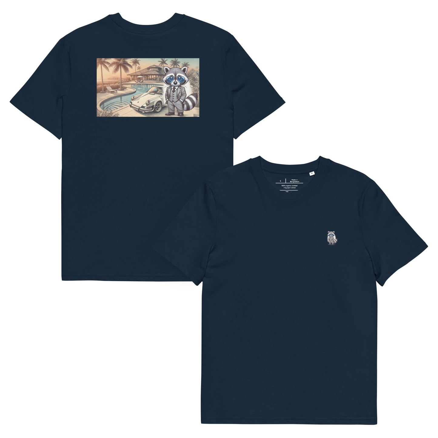 Organic T-Shirt Colour mit Backprint "Carrera in Summer"