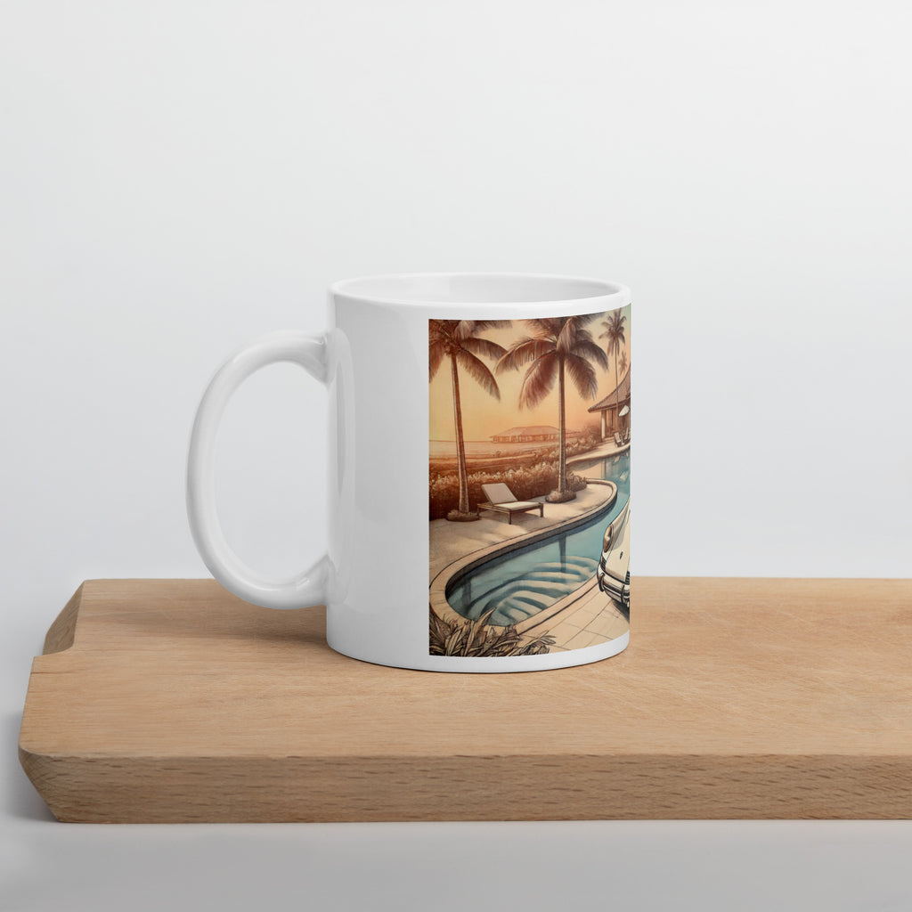 White mug "Carrera in Summer"