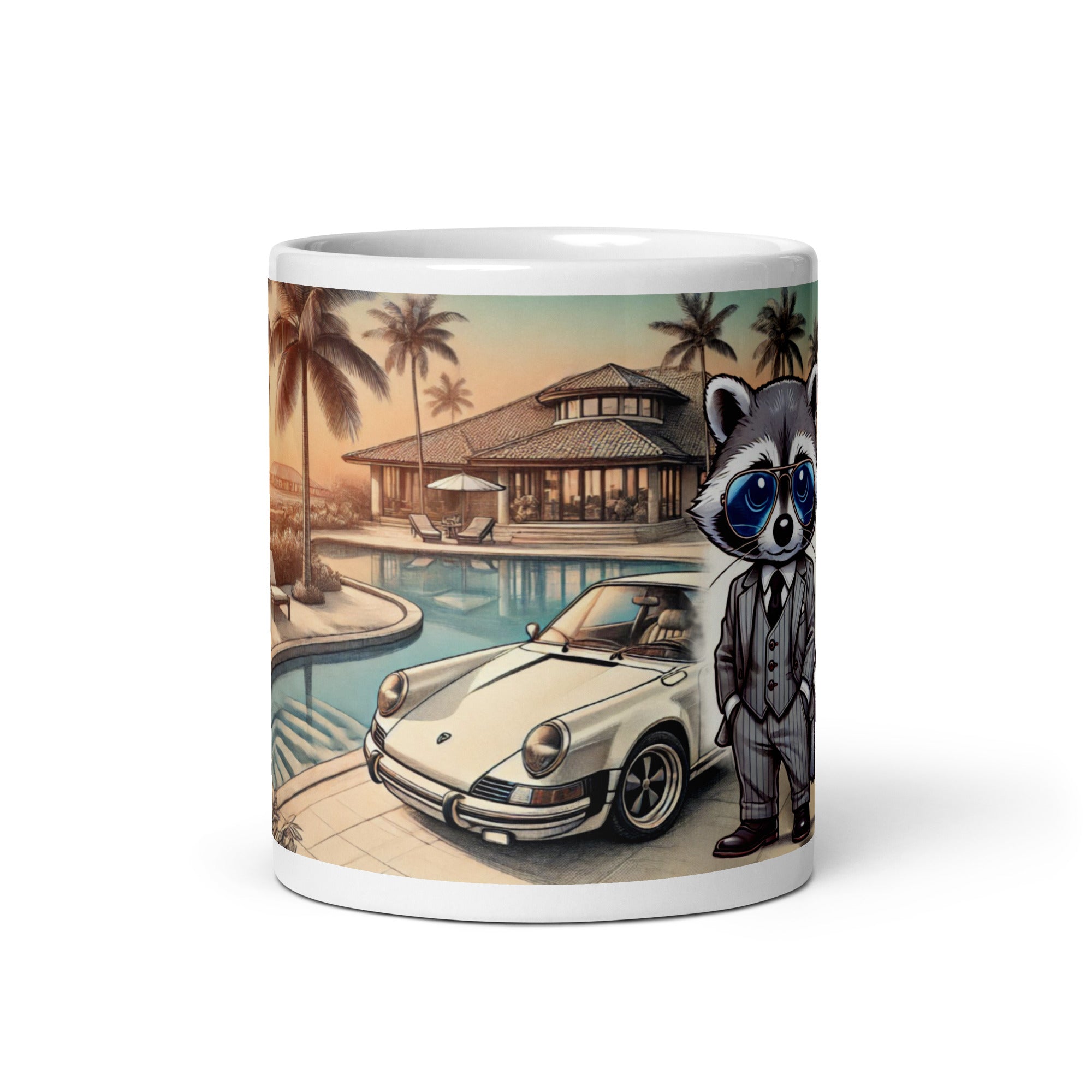 White mug "Carrera in Summer"