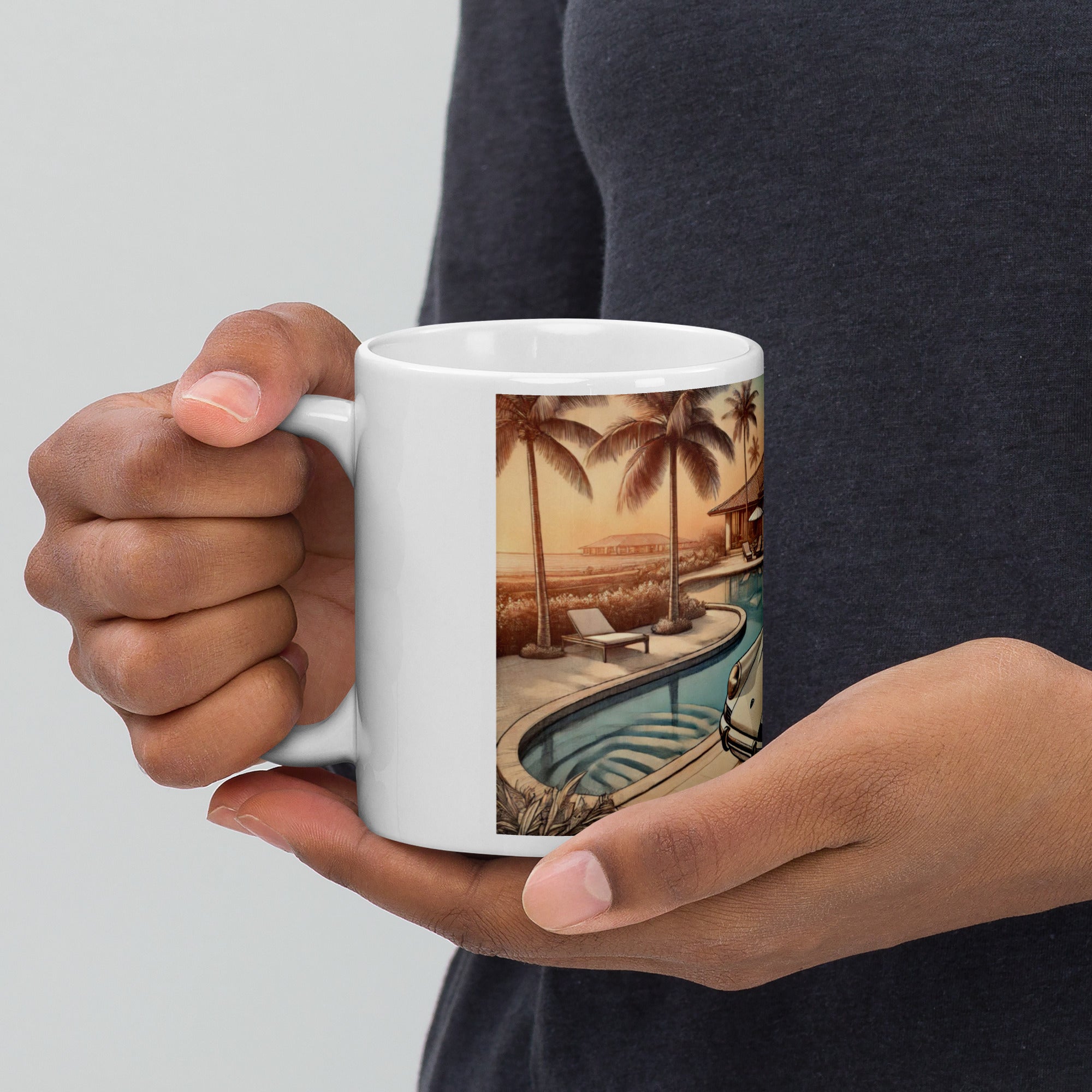 White mug "Carrera in Summer"